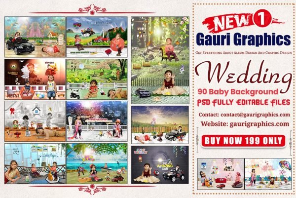 New Baby Photo Editing PSD Background 2023 Vol 01