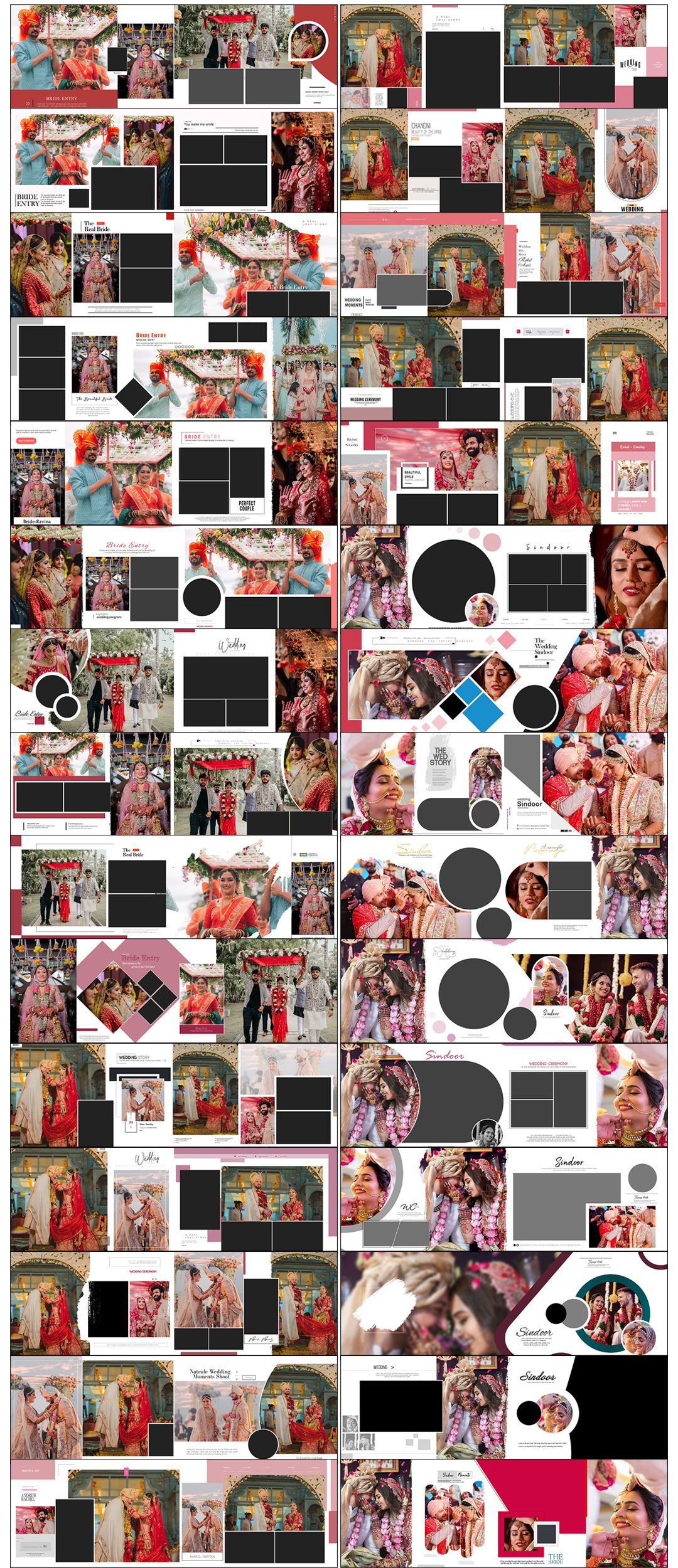 60 New Professional Album Design PSD 12x36 2024 Vol 18