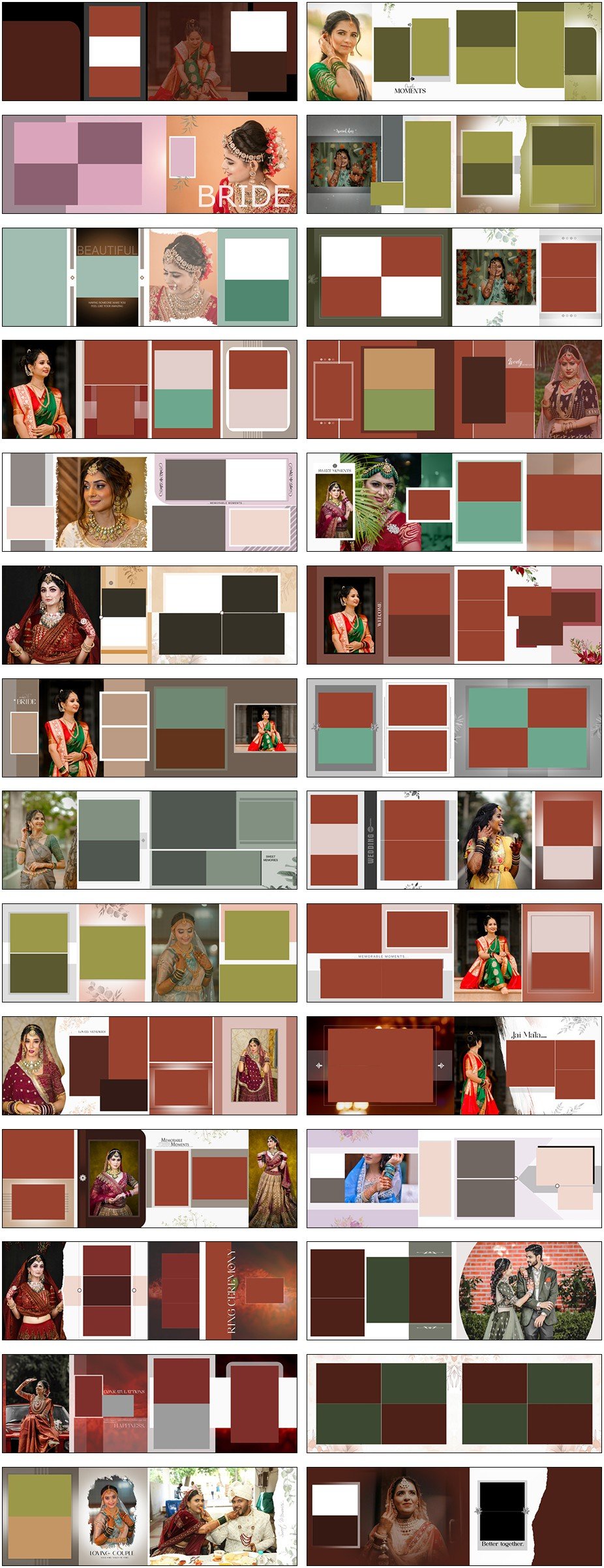 Latest Wedding Album 12×36 PSD 2025 Vol 39