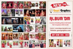 Creative Wedding Album DM 12x36 PSD Templates 2025 Vol 08