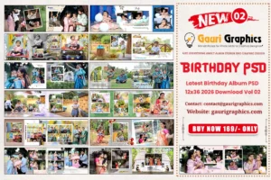 Latest Birthday Album PSD 12x36 2026 Download Vol 02