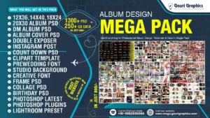 All In One Album Design Mega Pack 2026 - 250+ GB PSD Data