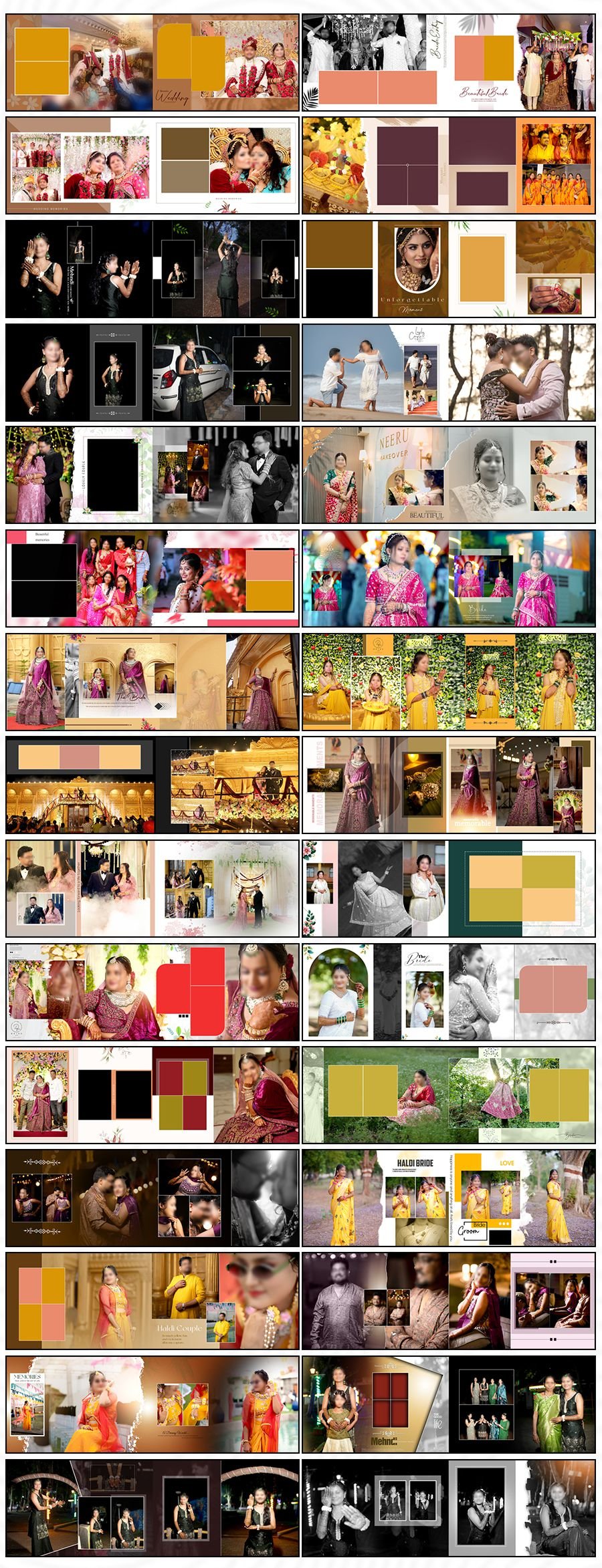 Latest 12x36 Wedding Album Design PSD 2027 Vol 50