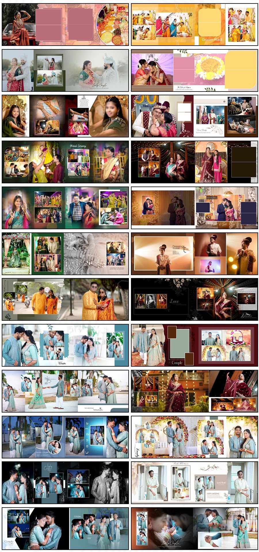 Latest 12x36 Wedding Album Design PSD 2027 Vol 50