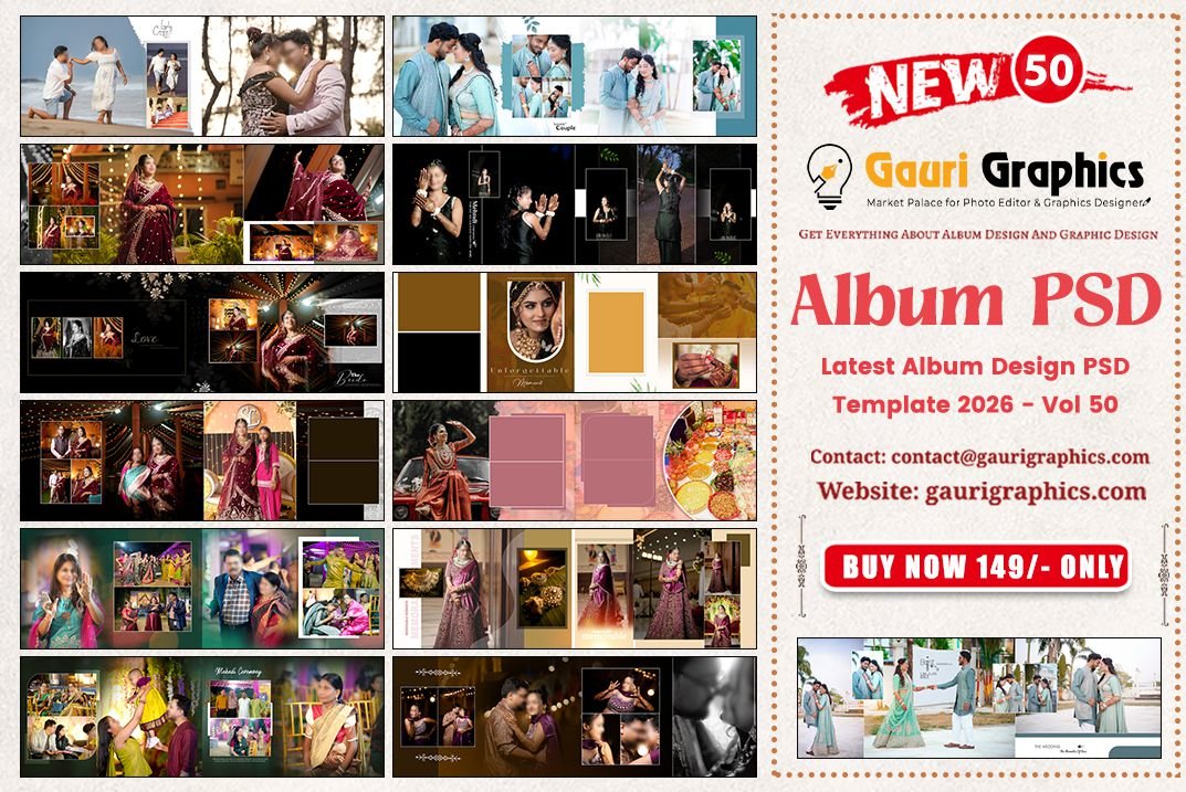Latest 12x36 Wedding Album Design PSD 2027 Vol 50